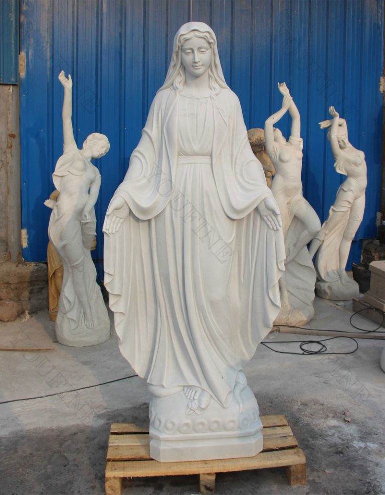 plastic virgin mary garden statue