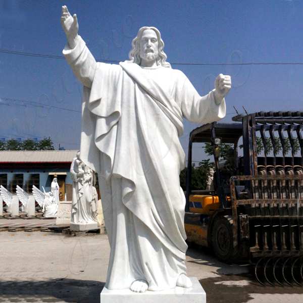 Outdoor Life Size Catholic White Marble Church Jesus Statue CHS-608 ...