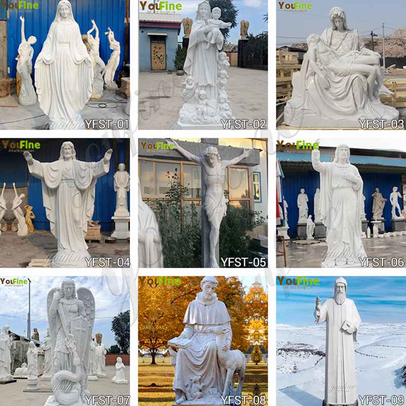 Catholic religious marble statue for sale