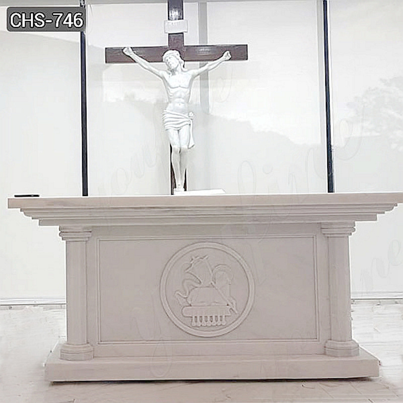 High Quality Catholic White Marble Church Altar for Sale CHS-746