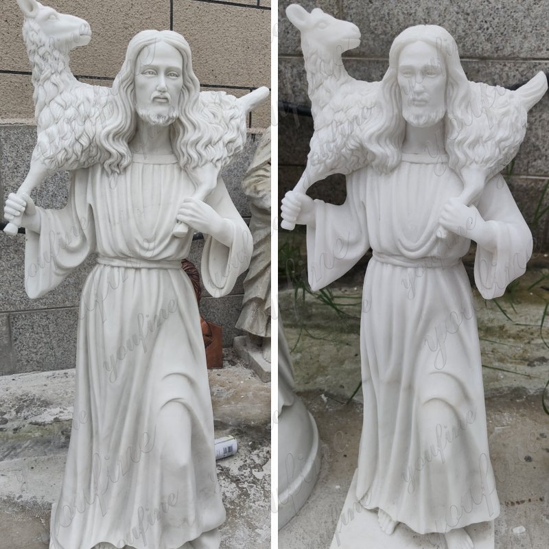 marble good shepherd statue (6)