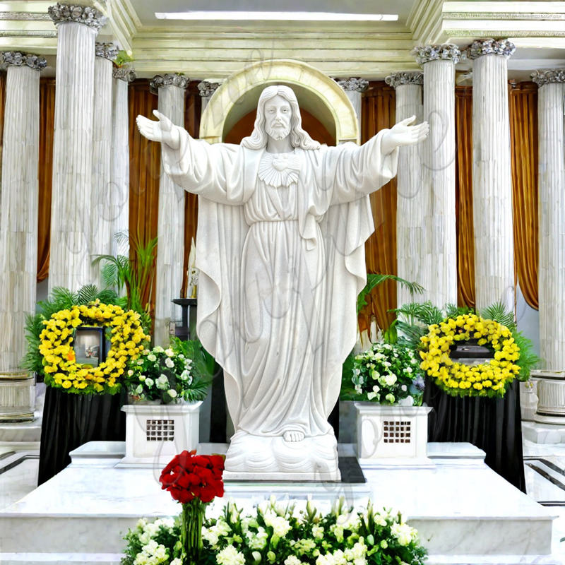 scared heart of Jesus statue--